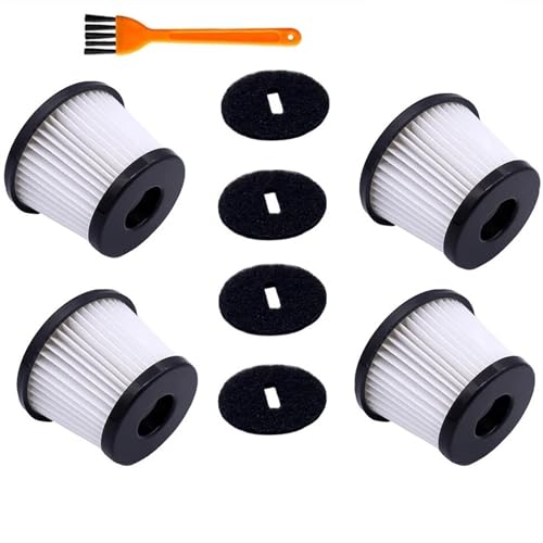 Qklyxr Staubsauger-HEPA-Filter-Ersatz, for LiDl, for Cecotec Conga Thunderbrush 820 850 650, Handstaubsauger-Filterteil-Zubehör Vakuumfilter(4pcs) von Qklyxr
