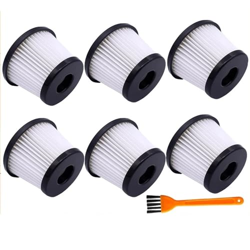 Qklyxr Staubsauger HEPA-Filter Ersatz, for SILVERCREST SHAZ 22.2 C3 Griffstaubsauger, Filter Teile Zubehör Vakuumfilter(6pcs) von Qklyxr