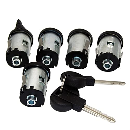 Qklyxr TÜRSCHLOSS-ZAHNSATZ, for Fiat, SCUDO, for Citroen, XM XANTIA SYNERGIE DISPATCH JUMPY 1995-2007 9170.AY 4162C9 Autotürschloss(5pcs Barrel) von Qklyxr