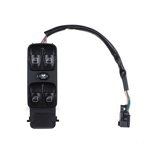Qklyxr Treiber Master-Schalter for Fensterheber Auto-Fenster-Lift Control-Schalter Taste links Auto-Fenster-Fernsteuerungsschalter Sitz for Mercedes G-Klasse 02-10 4638202210 Fensterschalter von Qklyxr