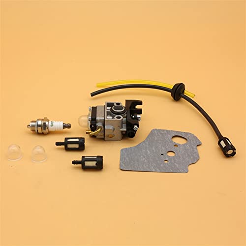 Qklyxr Vergaser Kraftstoffleitung Schlauch Zündkerze Dichtung GX25 GX35 HHT35 HHT35S FG110 Trimmer Rasenmäher Motor Ersatzteile Kraftstoffschlauch für Kettensägen von Qklyxr