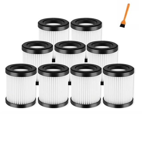 Qklyxr Waschbarer HEPA-Filter, for MOOSOO, XL-618A X6, for GeeMo, G201, Akku-Staubsauger, Filterelemente, Ersatzteile Vakuumfilter(9 HEPA) von Qklyxr