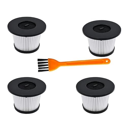 Qklyxr Waschbarer HEPA-Filter for Staubsauger, for MooSoo K24 K27 kabelgebundener Staubsauger, Filterteile-Zubehör Vakuumfilter(4pcs) von Qklyxr
