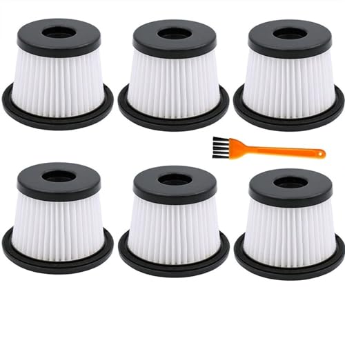 Qklyxr Waschbarer HEPA-Filter for Staubsauger, for SILVERCREST SHAZB 29.6 A1 Handstaubsauger, Filter, Ersatzteile, Zubehör Vakuumfilter(6pcs) von Qklyxr