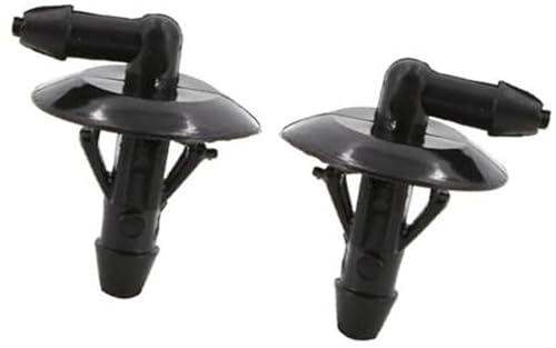 Qklyxr for VW, for Crafter 2006 2007 2008 2009 2010 2011 2012 2013 2014 2015 2016 2017 2018 2 Stück Scheibenwischer-Waschdüse Sprühstrahl 2E1955985 Scheibenwaschdüse(BLACK 3) von Qklyxr