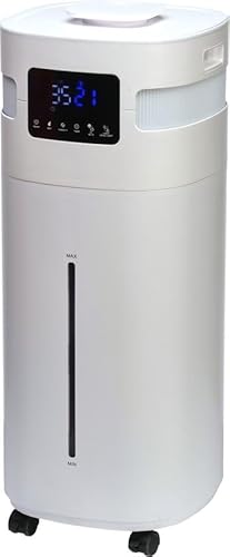 Qlima H 824 – Luftbefeuchter – Ionisator – 20L Tank – Hygrometer – Flüsterleise von Qlima