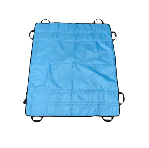 QmEna Aufsteh- und Umdrehgurt, Hilfsumdrehgurt für ältere Betten, Transferlaken für Senioren und Behinderte, Gleitmatte für Patientenbetten, 39 x 47 Zoll Blue,100 * 120cm von QmEna