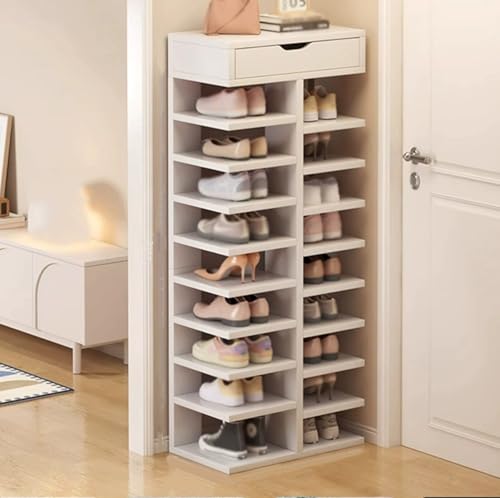QmEna Schuhregal aus Massivholz, mehrschichtiges Schuhregal für den Hauseingang, tragbarer Schuhschrank, mehrschichtige Aufbewahrungslösung für den Hauseingang 10th Floor QmEna Schuhregal aus Massivholz, mehrschichtiges Schuhregal für den Hauseingang, tragbarer Schuhschrank, mehrschichtige Aufbewahrungslösung für den Hauseingang 10th Floor von QmEna