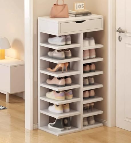 QmEna Schuhregal aus Massivholz, mehrschichtiges Schuhregal für den Hauseingang, tragbarer Schuhschrank, mehrschichtige Aufbewahrungslösung für den Hauseingang 8th Floor QmEna Schuhregal aus Massivholz, mehrschichtiges Schuhregal für den Hauseingang, tragbarer Schuhschrank, mehrschichtige Aufbewahrungslösung für den Hauseingang 8th Floor von QmEna