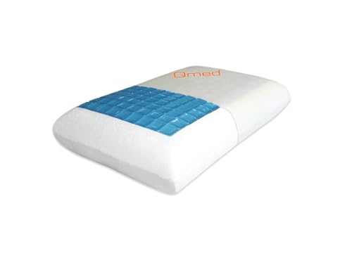Qmed Sleeping Pillow Made of Memory Foam and Cooling Gel, 60 x 40 x 13 cm, for More Refreshment During Sleep and a Cooling Feeling on Hot Days, Ergonomically Shaped, for Back and Side Sleepers Qmed Sleeping Pillow Made of Memory Foam and Cooling Gel, 60 x 40 x 13 cm, for More Refreshment During Sleep and a Cooling Feeling on Hot Days, Ergonomically Shaped, for Back and Side Sleepers von Qmed