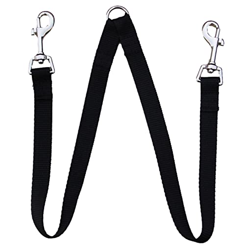 Qmisify Hundeleine mit verschiebbarer Leine, 2-in-1 Doppelleine für Hunde mit Haken, starke Haustierleine, waschbar, zwei Köpfe, reflektierende Leine für den täglichen Gebrauch von Qmisify