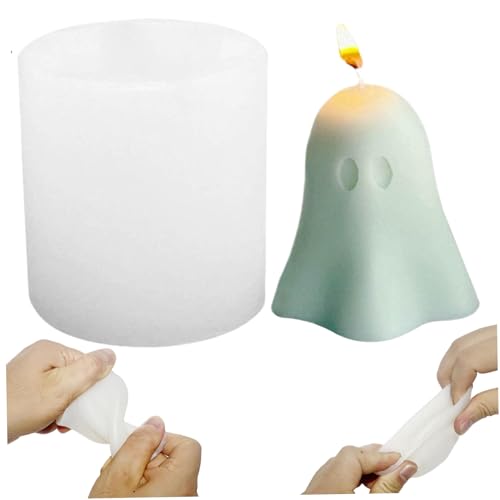 Halloween -Kerzenformen, Geister -Silikonform für 3D -Halloween -Kerzen, DIY -Formen für Aromatherapie Handwerksseife Wachsdekor, Silikon Halloween -Kerzenformen, Geister -Silikonform für 3D -Halloween -Kerzen, DIY -Formen für Aromatherapie Handwerksseife Wachsdekor, Silikon von QmjdDymx