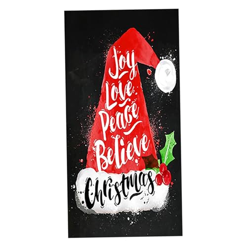 Halloween -Türschild, Weihnachts -Tür -Abdeckung 3x6ft, Weihnachtsmütze Front Veranda Schild Banner für Home Holiday Party Decor Halloween -Türschild, Weihnachts -Tür -Abdeckung 3x6ft, Weihnachtsmütze Front Veranda Schild Banner für Home Holiday Party Decor von QmjdDymx