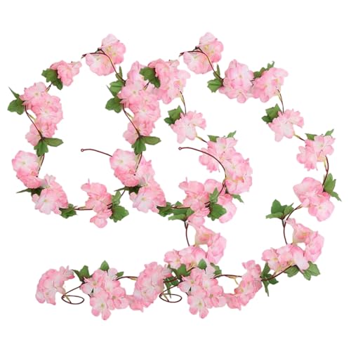 Kirschblütendekor, 2pcs 7, 5 Fuß Kirschblütengirlande, künstliche lebensechte Seidenblumenreben für die Hochzeitsfeier nach Hause Garten von QmjdDymx