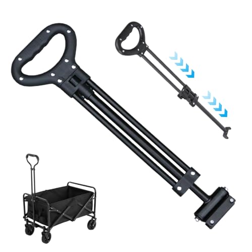 Klappwagen Push -Griff, Wagenschubgriffsaufsatz Universal 21,3 bis 31.1 Langer Wagengriff Griff ein verstellbarer Kinderwagengriff im Freien Schubkarre -Griff für Karren, Kinderwagen, (schwarz) von QmjdDymx