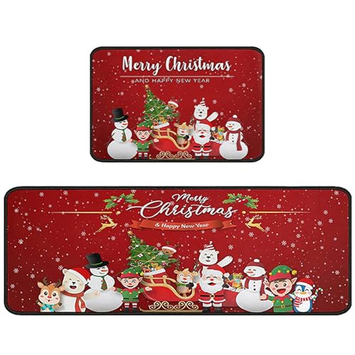 QmjdDymx 2 Schneeflocken Weihnachtsmatten, absorbierende Nicht rutschbare Waschungspartner für Winter Holiday Party, 47x16 & 24x16, Weihnachtsenteppiche, Stil 1 QmjdDymx 2 Schneeflocken Weihnachtsmatten, absorbierende Nicht rutschbare Waschungspartner für Winter Holiday Party, 47x16 & 24x16, Weihnachtsenteppiche, Stil 1 von QmjdDymx