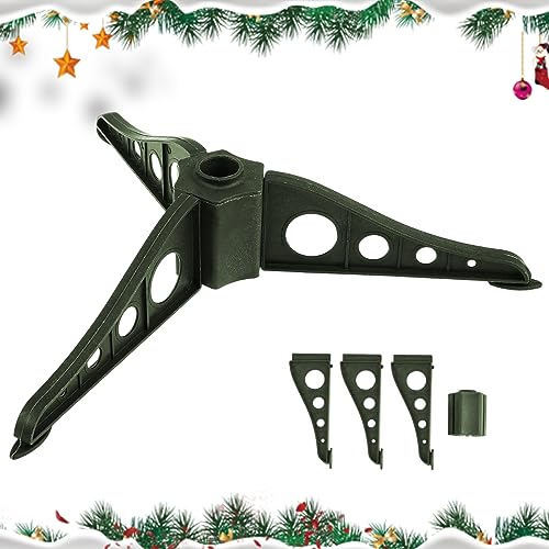 QmjdDymx Drehende Weihnachtsbaumständer, Triangle Weihnachtsbaumständer 0.8 Loch Abnehmbares Plastik Weihnachtsbaum rotierender Basisersatz Weihnachtsbaumständer für künstliche Bäume von QmjdDymx