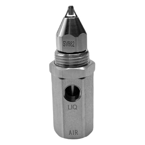 QmjdDymx ‌ Düse Edelstahl Ultraschall Trockennebel Atomizer Staubkontrolle Ultra-Feinnebel-Spray ‌, Sprühdüsenspitzenspitzen von QmjdDymx