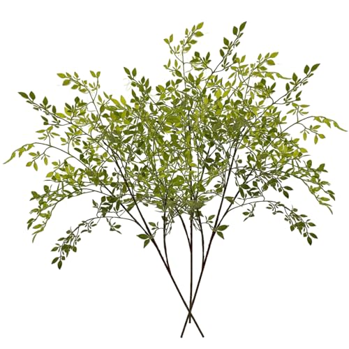 QmjdDymx Faux Greenery Stängel, 3pcs 43 Zoll Faux Greeny Stängel, lebensechte künstliche Zweige, Flexibler Trimms für Vase, Büro, Wohnkultur - Realistischer Look QmjdDymx Faux Greenery Stängel, 3pcs 43 Zoll Faux Greeny Stängel, lebensechte künstliche Zweige, Flexibler Trimms für Vase, Büro, Wohnkultur - Realistischer Look von QmjdDymx
