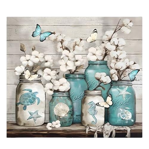 QmjdDymx Leinwand Wandkunst, gerahmte Blumen -Leinwand -Wandkunst 16x12, elegante Blumenbadezimmerbilder mit Holzkornhintergrund für Badezimmer und Wohnzimmerdekoration von QmjdDymx