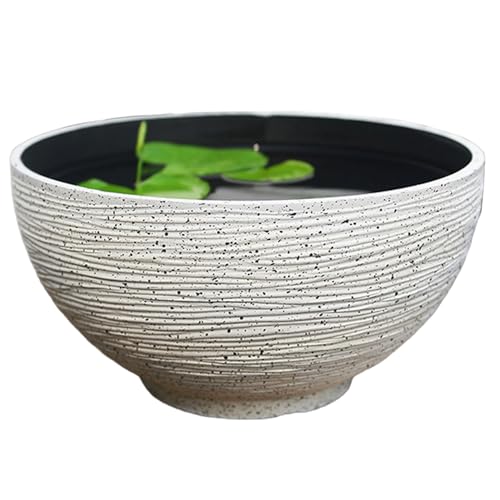 QmjdDymx Lotus Bowl Pflanzer, 14x7x7 Zoll exquisit groß von QmjdDymx