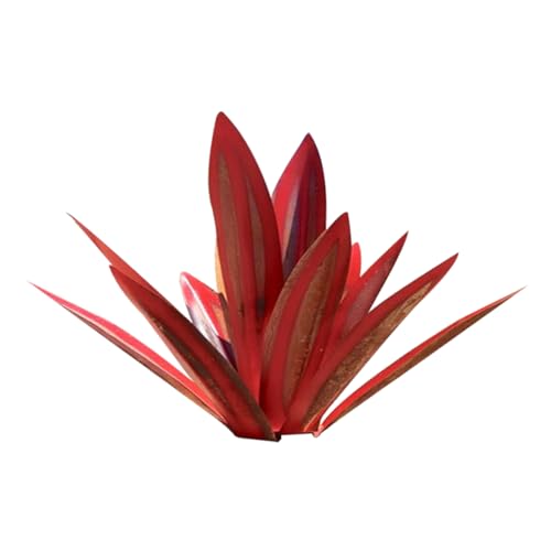 QmjdDymx Metall Agave Garten Kunst, Weinrot Agave Pflanzen 13.78 ZollAußendekoration Tequila Rustikale Skulptur Metall Agave Garten Kunst Agave Skulptur Statue Garten Garten Dekor von QmjdDymx