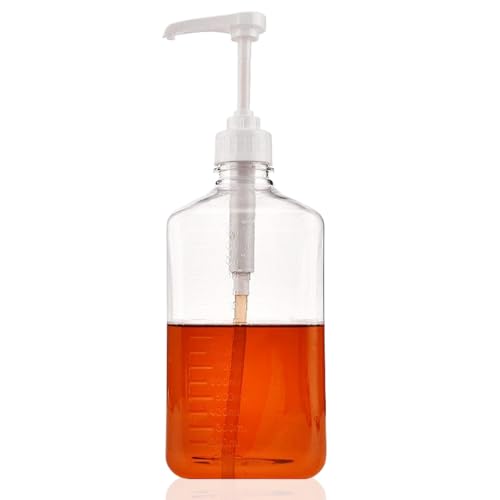 QmjdDymx Saucenspender, 1600 ml Kaffeesirupspender, einfache Pressepumpe -Sauce -Flasche, Nahrungsmittel -Gewürzbehälter für Ketchup, Senf, Honig von QmjdDymx