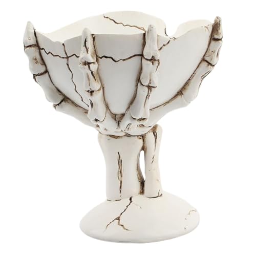 QmjdDymx Schädelschale, 5.4x4.7x4.3 Schädel -Süßigkeitenschale - Skeletthände Harz Halloween Servierschale - Schwarzes Halloween -Süßigkeiten -Gericht QmjdDymx Schädelschale, 5.4x4.7x4.3 Schädel -Süßigkeitenschale - Skeletthände Harz Halloween Servierschale - Schwarzes Halloween -Süßigkeiten -Gericht von QmjdDymx