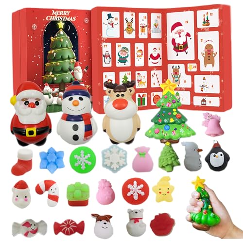 Weihnachts -Countdown -Kalender, Adventskalender 2025 24 Tage entzückende Squish Toy Weihnachten Countdown Relief Stress für Mädchen Jungen Kinder Erwachsene, Advent Weihnachts -Countdown -Kalender, Adventskalender 2025 24 Tage entzückende Squish Toy Weihnachten Countdown Relief Stress für Mädchen Jungen Kinder Erwachsene, Advent von QmjdDymx