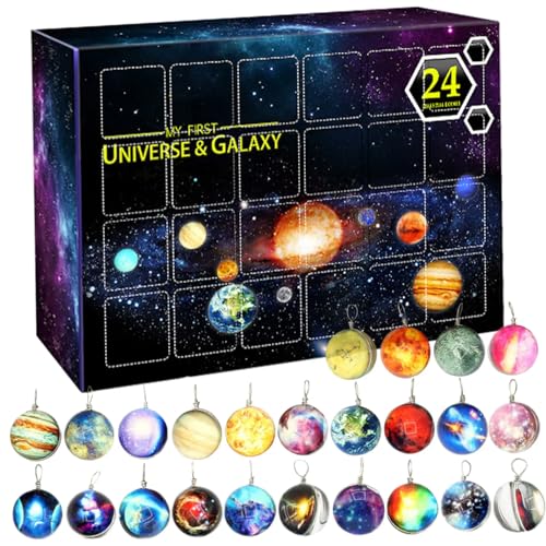 Weihnachtsab Adventskalender 2025, 24 Tage Space Planet Adventskalender Universum Galaxy Weihnachten Countdown Tree Ornamente für Kids Decor, 2025 Weihnachtsab Adventskalender 2025, 24 Tage Space Planet Adventskalender Universum Galaxy Weihnachten Countdown Tree Ornamente für Kids Decor, 2025 von QmjdDymx