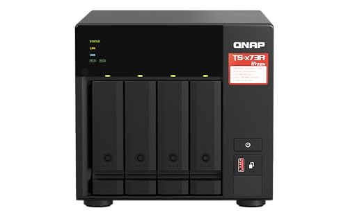 Qnap NAS + Switch Bundle QNAP TS-473A + QSW-1105-5T | Upgrade to 2,5GbE Networking, 4-Bay 3,5"/2,5"-inch SATA, AMD Ryzen CPU von Qnap