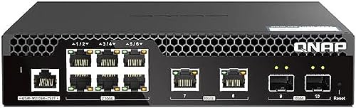 QNAP Switch QSW-M2106R-2S2T | 10 Gigabit, Managed, Rackmount inkl. Rack-kit von Qnap