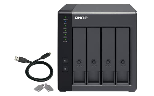 QNAP TR-004 4 Bay USB Type-C Direct Attached Storage (DAS) mit Hardware-RAID (Diskless) von QNAP