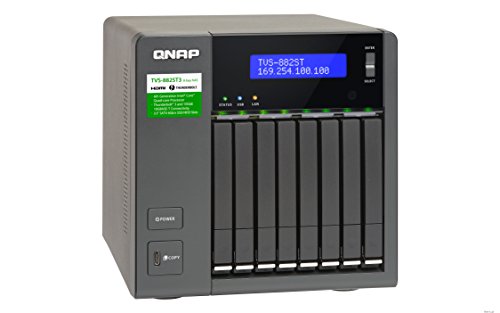 QNAP TS-1277-1600-8G, Ryzen-basiertes NAS-System, bis zu 8 Kerne 16 Threads, Grafikkarten-Unterstützung, grau von QNAP