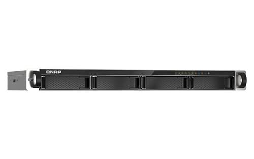 Qnap TS-435XeU-4G Rackmount-NAS mit 4 Einschüben 2,5GbE/10GbE-Konnektivität, M.2 NVMe SSD-Caching Bundle mit 4x10TB Seagate IronWolf HD von Qnap