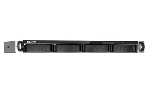 Qnap TS-435XeU-4G Rackmount-NAS mit 4 Einschüben 2,5GbE/10GbE-Konnektivität, M.2 NVMe SSD-Caching Bundle mit 4x12TB Seagate IronWolf HD von Qnap