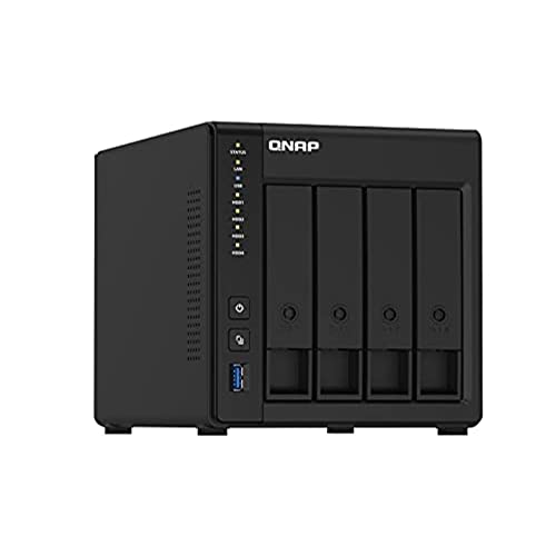 QNAP TS-451D2-4G 32TB 4 Bay Desktop NAS System | Installiert mit 4 x 8TB Seagate IronWolf Festplatten, TS-451D2-4G/32TB-IW, Black QNAP TS-451D2-4G 32TB 4 Bay Desktop NAS System | Installiert mit 4 x 8TB Seagate IronWolf Festplatten, TS-451D2-4G/32TB-IW, Black von QNAP