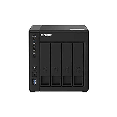 QNAP TS-451D2-4G 4 Bay Dual-Core-NAS-Gehäuse mit hocheffizienter Dateiverwaltung, Datensicherung und HDMI-Ausgabe von QNAP