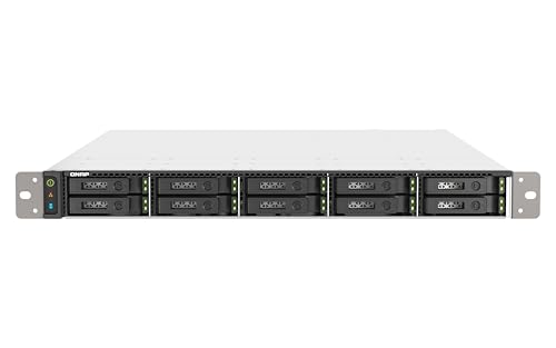 QNAP TS-h1090FU-7302P-128G | 10-Bay U.2 All-Flash, AMD EPYC, 2X PCIe Gen4 x16, 2X 25GbE Rackmount (1U) NAS von Qnap