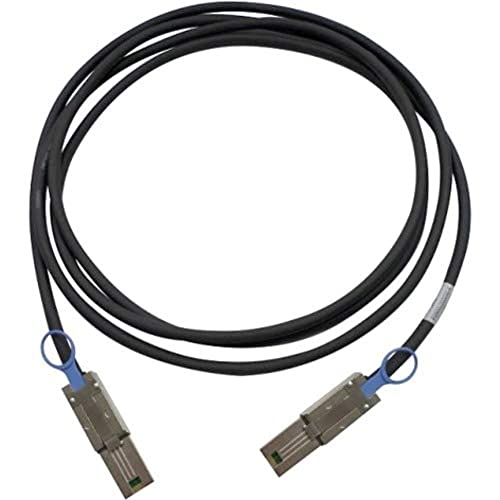 Qnap Mini SAS (SFF-8088) Kabel 2 m es1640dc ej1600 6 m SAS-Kabel (6 m, männlich/männlich, Schwarz, MiniSAS MiniSAS) von Qnap