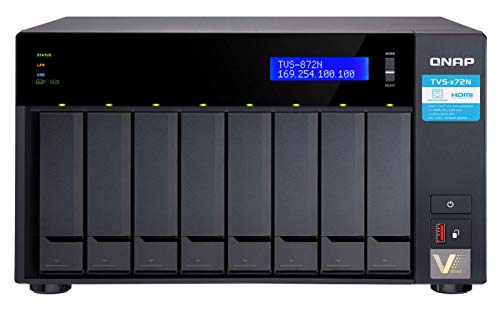 Qnap Systems QNAP TVS-872N-i3-8G 8-Bay NAS Intel Core i3-8100T 4-core 3.1 GHz 8GB DDR4 RAM max 32GB von Qnap