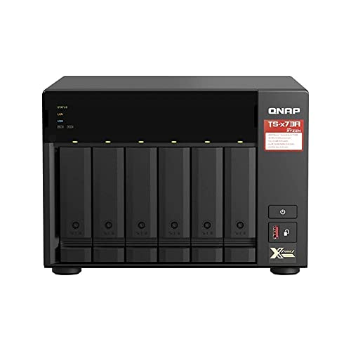 Qnap TS-673A-8G 6-Bay NAS, AMD Ryzen V1000 Series V1500B 4C/8T 2,2 GHz, One Size von Qnap