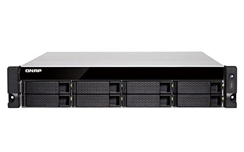 Qnap TS-877XU-RP 2600 Eingebauter Ethernet-Anschluss Rack (2U) Schwarz, Grau, One Size von Qnap