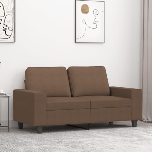 Qnhdfrt 2-Sitzer Sofa Braun 120 cm Stoff Zweisitzer Couch Modernes Design Robust Bequem für Wohnzimmer Balkon Kleine Räume Qnhdfrt 2-Sitzer Sofa Braun 120 cm Stoff Zweisitzer Couch Modernes Design Robust Bequem für Wohnzimmer Balkon Kleine Räume von Qnhdfrt