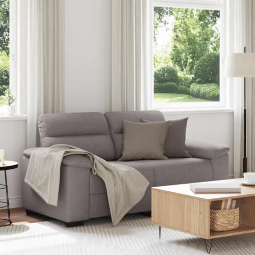 Qnhdfrt 2-Sitzer Sofa Couch Zweisitzer Taupe 120 cm Breite Stoff Polster Modern für Wohnzimmer Balkon Esszimmer Qnhdfrt 2-Sitzer Sofa Couch Zweisitzer Taupe 120 cm Breite Stoff Polster Modern für Wohnzimmer Balkon Esszimmer von Qnhdfrt