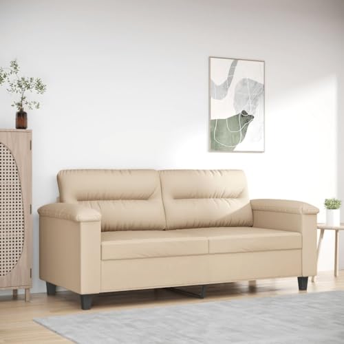 Qnhdfrt 2-Sitzer Sofa Creme 140 cm Mikrofasergewebe Robustes Metallgestell Bequeme Polsterung Modernes Design für Wohnzimmer Balkon und Jugendzimmer Qnhdfrt 2-Sitzer Sofa Creme 140 cm Mikrofasergewebe Robustes Metallgestell Bequeme Polsterung Modernes Design für Wohnzimmer Balkon und Jugendzimmer von Qnhdfrt