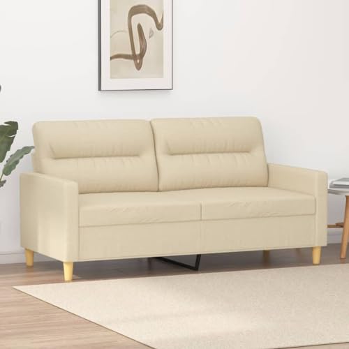 Qnhdfrt 2-Sitzer Sofa Creme 140 cm Stoff Modernes Design Robust Bequem für Wohnzimmer Esszimmer Jugendzimmer Qnhdfrt 2-Sitzer Sofa Creme 140 cm Stoff Modernes Design Robust Bequem für Wohnzimmer Esszimmer Jugendzimmer von Qnhdfrt