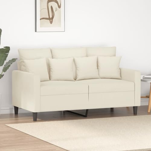 Qnhdfrt 2-Sitzer Sofa Creme Samt 120 cm Modern Bequem mit Robustem Metallgestell für Wohnzimmer und Kleine Räume Qnhdfrt 2-Sitzer Sofa Creme Samt 120 cm Modern Bequem mit Robustem Metallgestell für Wohnzimmer und Kleine Räume von Qnhdfrt