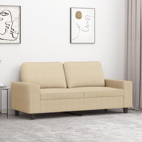 Qnhdfrt 2-Sitzer Sofa Creme Stoff 140 cm Modernes Design Bequem Robust für Wohnzimmer Qnhdfrt 2-Sitzer Sofa Creme Stoff 140 cm Modernes Design Bequem Robust für Wohnzimmer von Qnhdfrt