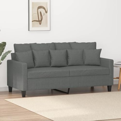 Qnhdfrt 2-Sitzer-Sofa Dunkelgrau 140 cm Stoff Sofa mit Modernem Design für Wohnzimmer und kleines Zimmer Robust und Bequem Qnhdfrt 2-Sitzer-Sofa Dunkelgrau 140 cm Stoff Sofa mit Modernem Design für Wohnzimmer und kleines Zimmer Robust und Bequem von Qnhdfrt